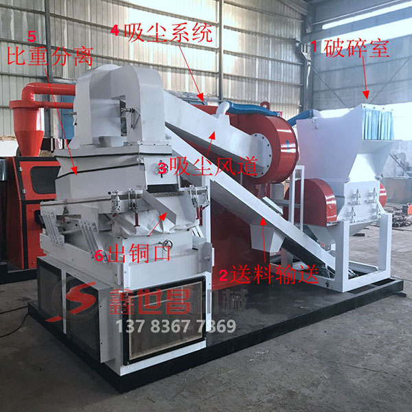電線粉碎設(shè)備銅米機